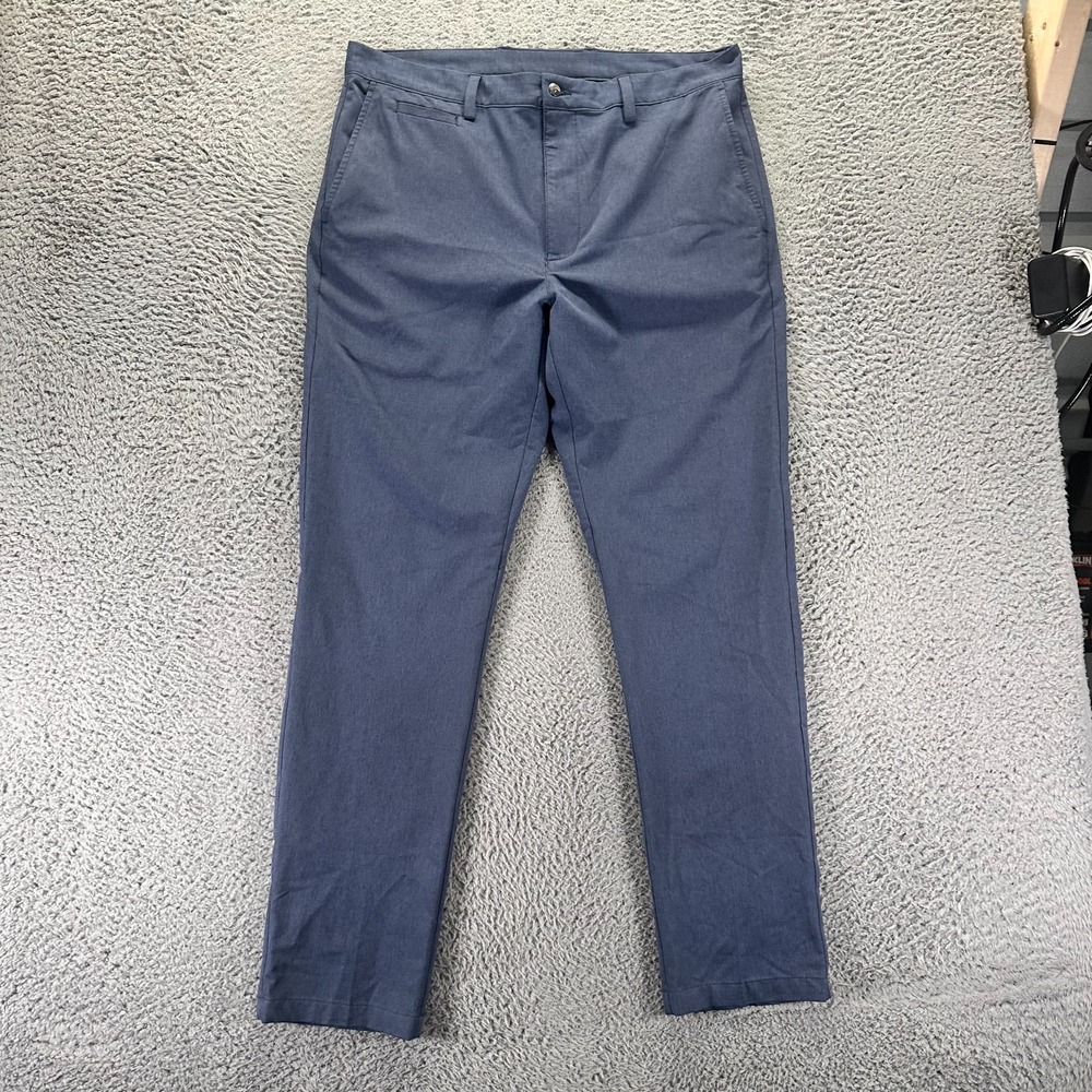 Callaway Pant Mens 36x32 Blue Polyester Golf Straight Leg Performance Stretch